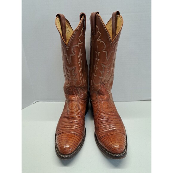 Tony Lama Other - Vintage Tony Llama Lizard Men's Boots Size 7B 1983